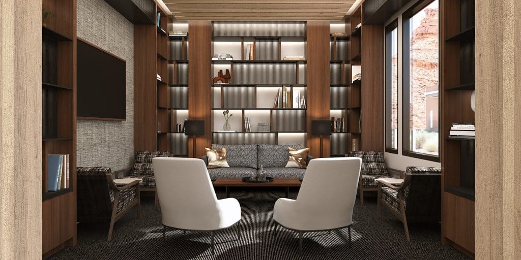 Sentierre Padre Canyon Members Lounge Library